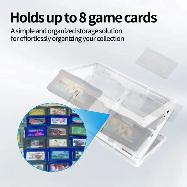 Alt view image 3 of 7 - 4in1 Storage Box Protective Case for GameBoy GBA GBASP Game Cartridge Card (Transparent)