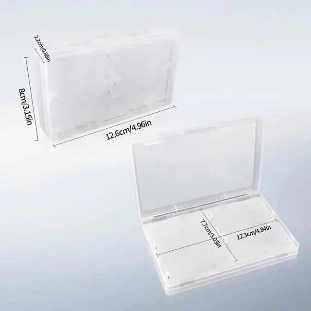 Alt view image 7 of 7 - 4in1 Storage Box Protective Case for GameBoy GBA GBASP Game Cartridge Card (Transparent)