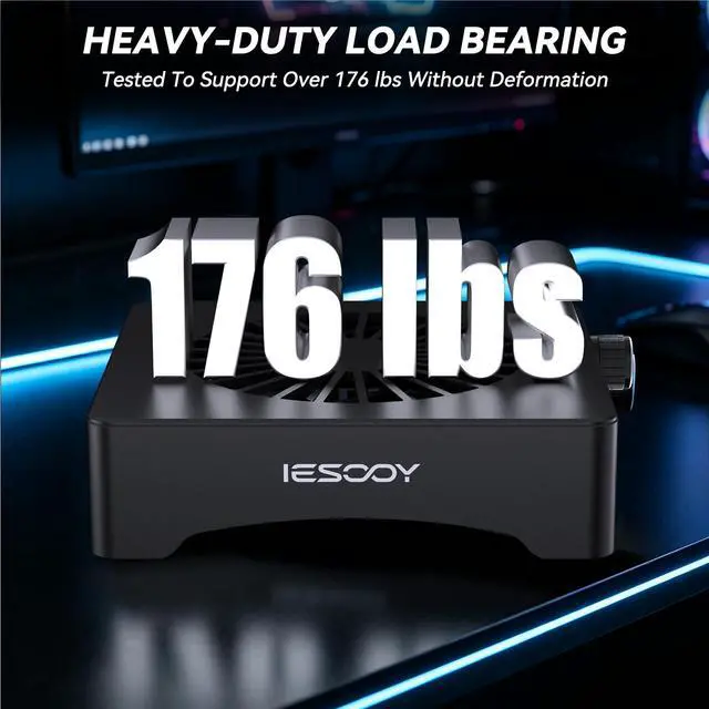 Alt view image 5 of 6 - Quiet 120mm USB Cooling Fan with Aluminum Stand
