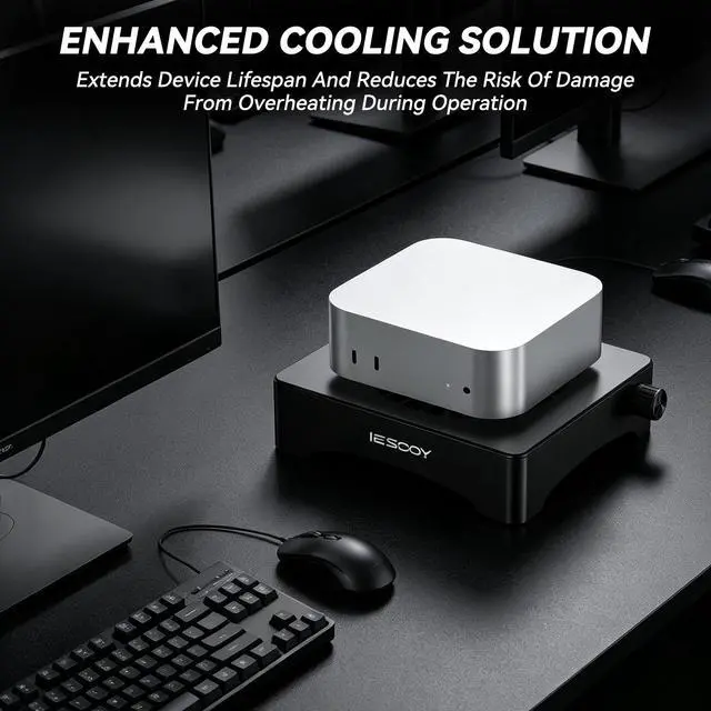 Alt view image 6 of 6 - Quiet 120mm USB Cooling Fan with Aluminum Stand