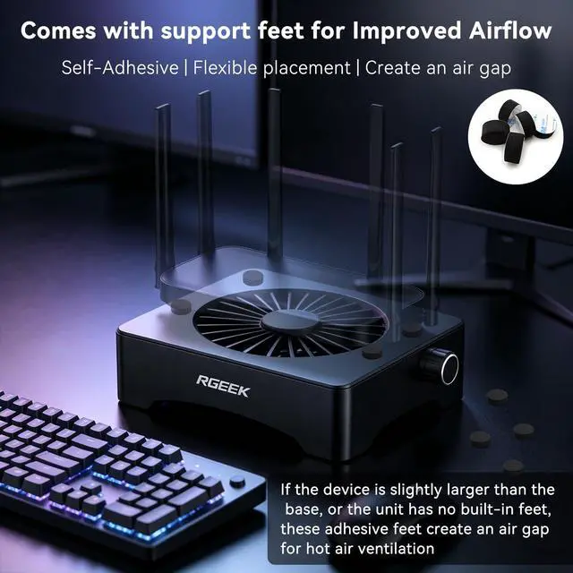 Alt view image 5 of 7 - 5V USB Computer Fan, Mini PC Cooling Fan, with Adjustable Speed Controller
