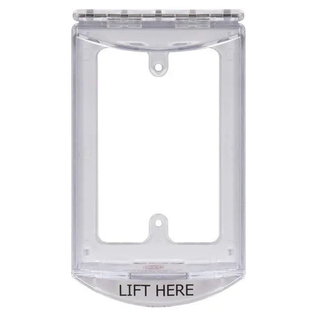 Alt view image 4 of 4 - Safety Technology International, Inc. -6519 Single-Gang Hinged Clear Protective Polycarbonate Cover Multipurpose with Mounting Plate
