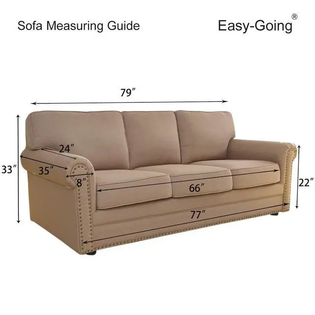 Alt view image 7 of 7 - Reversible Couch Cover, 3 Cushion Sofa, Large, Gray/Light Gray