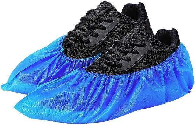 Alt view image 2 of 6 - 200 Pack 100 Pairs Disposable Shoe Covers,Dust proof