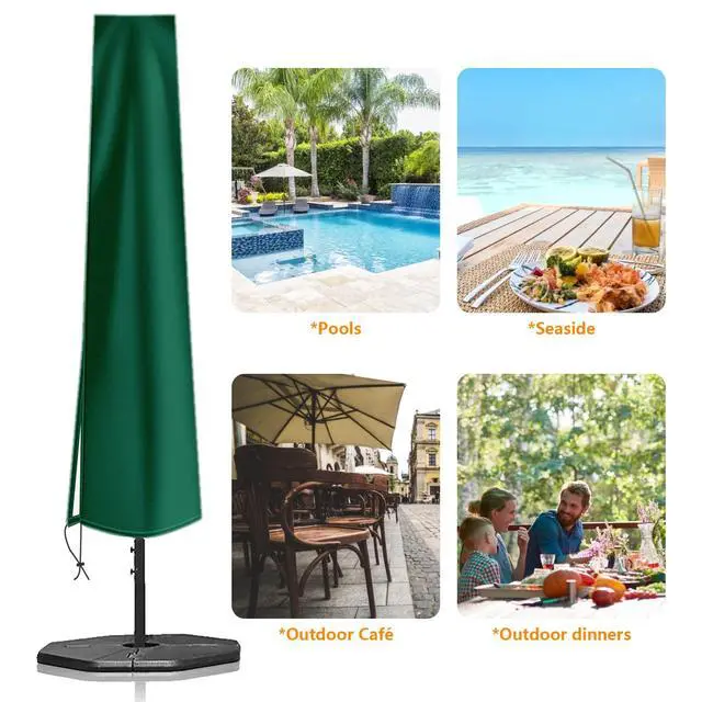 Alt view image 4 of 7 - Patio Umbrella Cover Waterproof: Fit 9ft to 12ft Outdoor Umbrellas