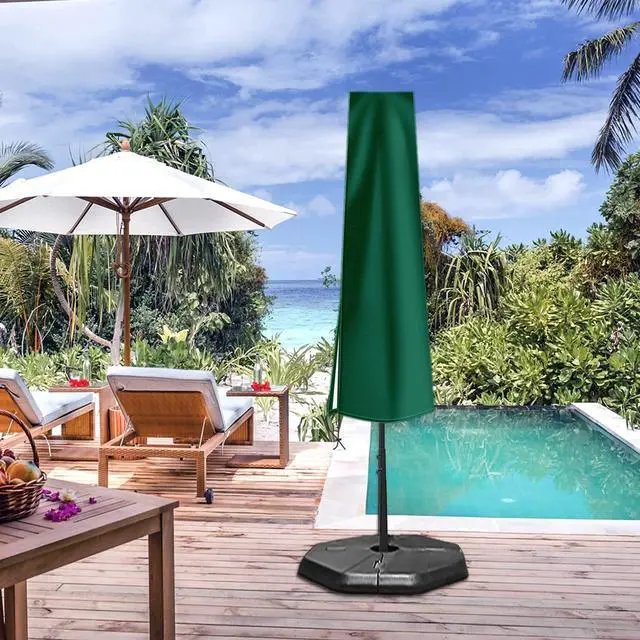 Alt view image 6 of 7 - Patio Umbrella Cover Waterproof: Fit 9ft to 12ft Outdoor Umbrellas