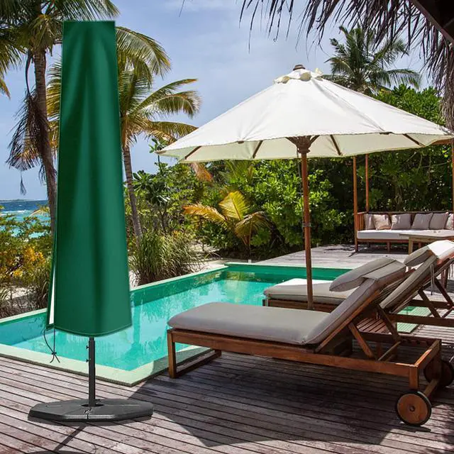 Alt view image 7 of 7 - Patio Umbrella Cover Waterproof: Fit 9ft to 12ft Outdoor Umbrellas