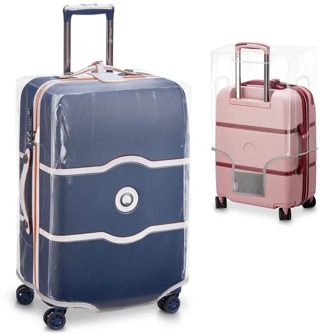 Main image of Premium Clear Suitcase Covers | TSA Approved | Handle Openings on L&R | 28in Luggage Protector