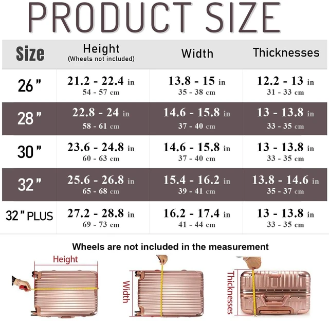 Alt view image 4 of 7 - 32 Inch Trunk Luggage Cover, Transparent PVC Suitacse Cover, Travel Waterproof Clear Luggage Protector Suitcase Cover