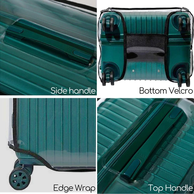 Alt view image 7 of 7 - 32 Inch Trunk Luggage Cover, Transparent PVC Suitacse Cover, Travel Waterproof Clear Luggage Protector Suitcase Cover