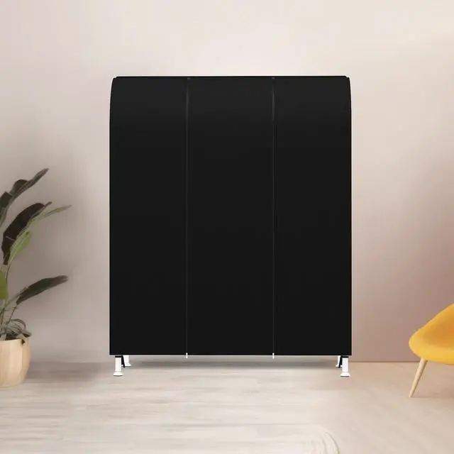 Alt view image 5 of 6 - Garment Rack Cover Garment Bags Protector Wardrobe Cover 50in, Black