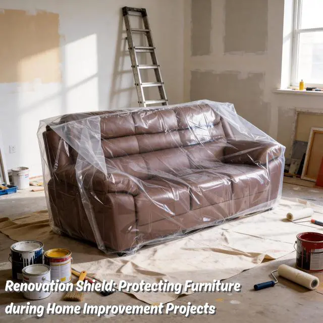 Alt view image 7 of 7 - 4mil Couch Cover for Moving, Clear Sofa Storage Bag, 92Wx42Dx62/41H