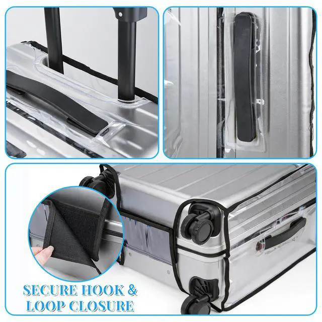 Alt view image 6 of 7 - Clear PVC Suitcase Cover Protectors 30 Inch Luggage Cover Protectors for Wheeled Suitcase 30''