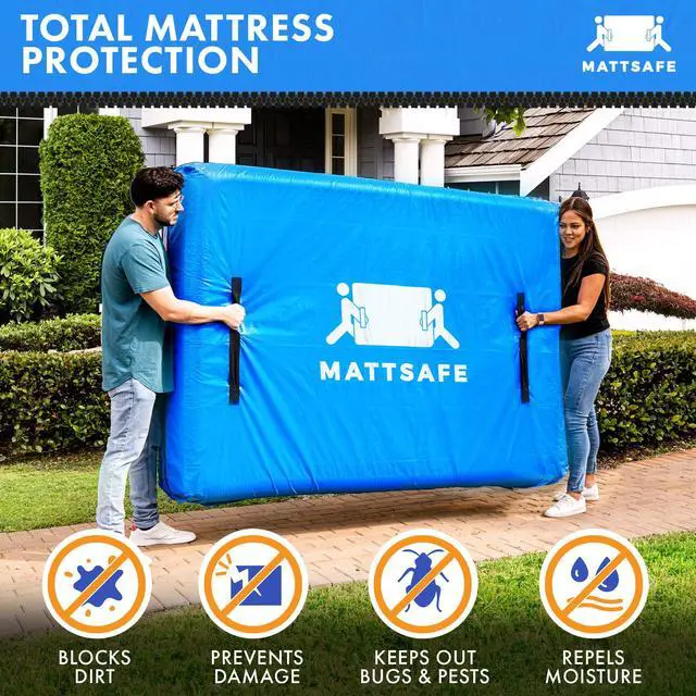 Alt view image 2 of 6 - Queen Size Mattress Bags for Moving and Storage, Bed Cover