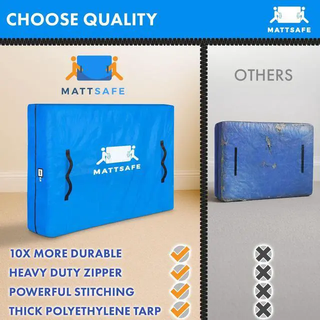 Alt view image 5 of 6 - Queen Size Mattress Bags for Moving and Storage, Bed Cover