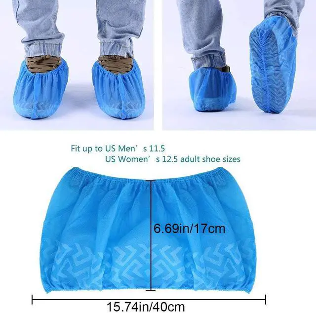 Alt view image 3 of 5 - Shoe Covers Disposable 200 Pack (100 Pairs)