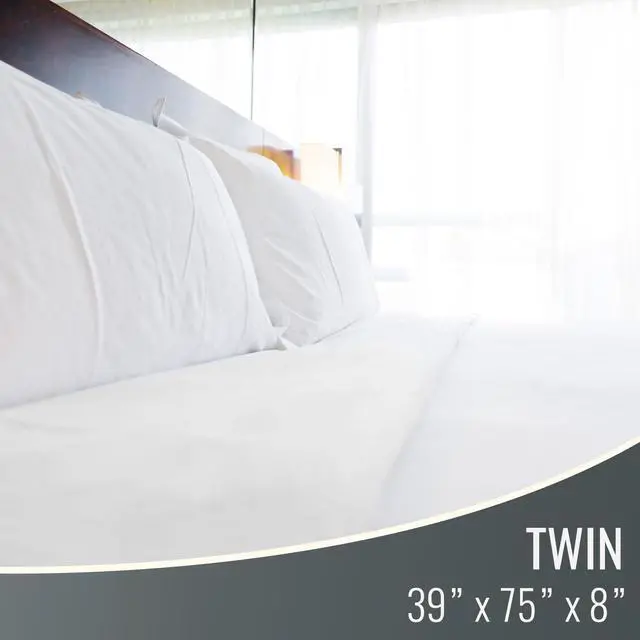 Alt view image 2 of 7 - Waterproof Mattress Protector and Mattress Cover, Soft, Encased Zippered Fit, Twin, Packaging may vary