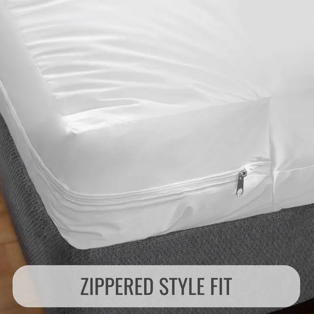 Alt view image 5 of 7 - Waterproof Mattress Protector and Mattress Cover, Soft, Encased Zippered Fit, Twin, Packaging may vary