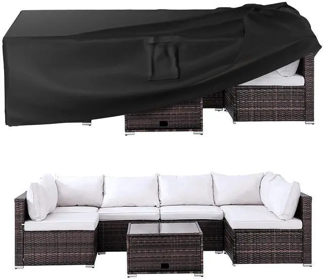 Main image of Patio Furniture Covers, Outdoor Furniture Cover Waterproof, General Purpose, Outside Table and Chair Covers, Heavy Duty 600D (108 Inch L x 82 Inch W x 27.9 Inch H)