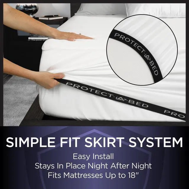 Alt view image 3 of 7 - Essential Waterproof Mattress Protector, Queen