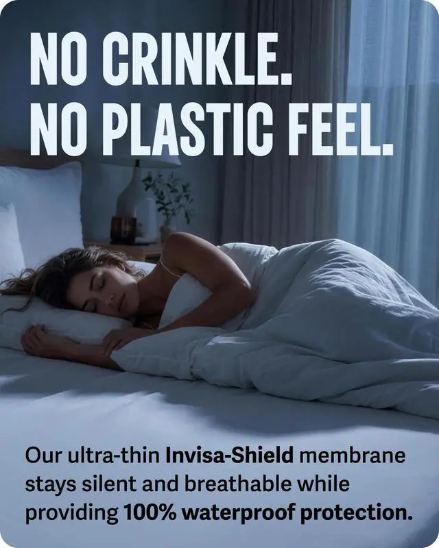 Alt view image 3 of 7 - Waterproof Queen Size Mattress Protector