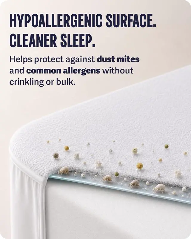 Alt view image 6 of 7 - Waterproof Queen Size Mattress Protector