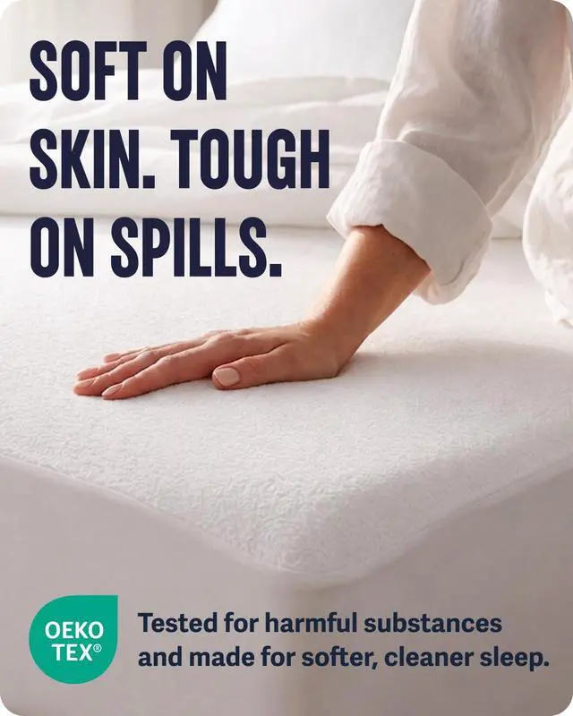 Alt view image 7 of 7 - Waterproof Queen Size Mattress Protector