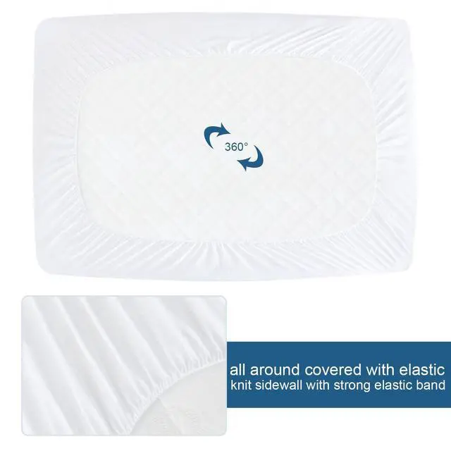 Alt view image 6 of 7 - Queen Size Mattress Protector Waterproof,Absorbent Fitted Sheet