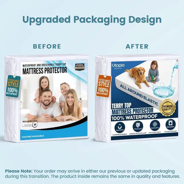Alt view image 5 of 7 - Waterproof Twin Size Mattress Protector fits Upto 15" deep Mattresses