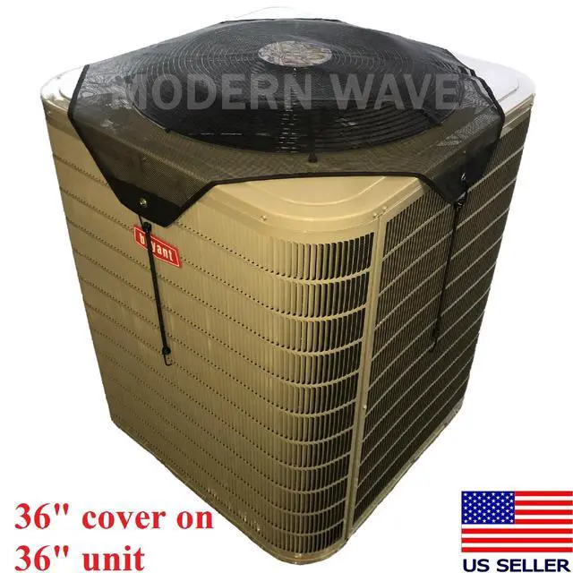 Alt view image 5 of 7 - Central Air Conditioner Cover for Outside Units 36 x 36 - Top Universal Outdoor AC Cover Defender (Mesh, 36" x 36")