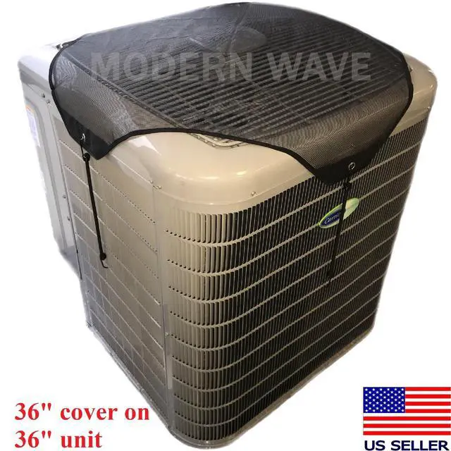 Alt view image 6 of 7 - Central Air Conditioner Cover for Outside Units 36 x 36 - Top Universal Outdoor AC Cover Defender (Mesh, 36" x 36")