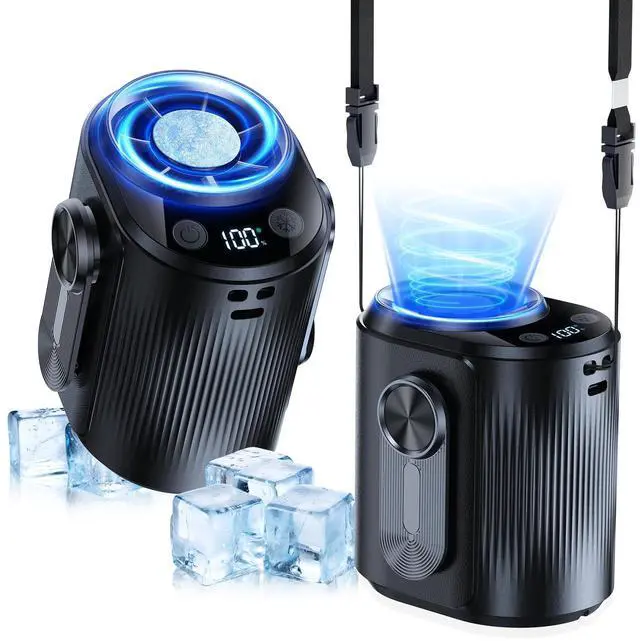 Main image of Portable Cool Clip Waist Fan with Ice Cooler,100-Speed, Rechargeable