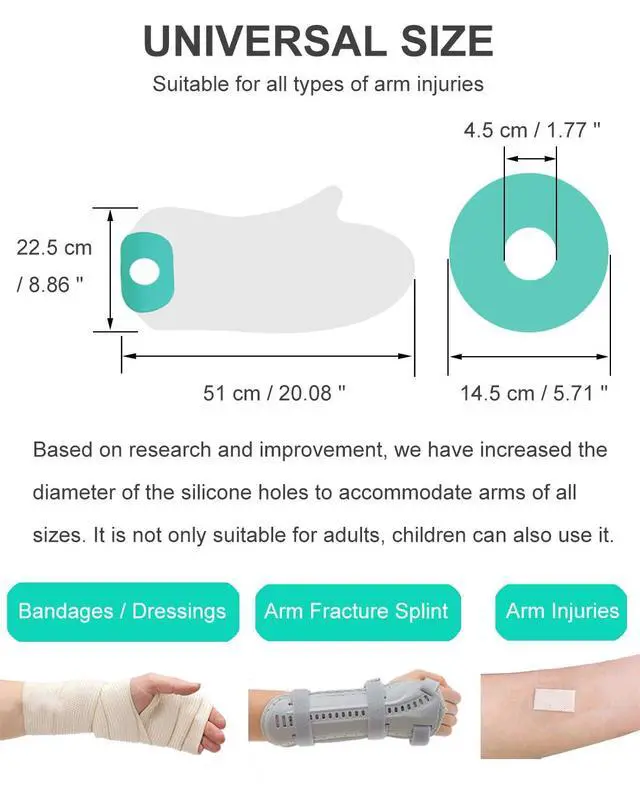 Alt view image 5 of 7 - Cast Covers for Shower Arm, Waterproof Cast Cover Arm Adult