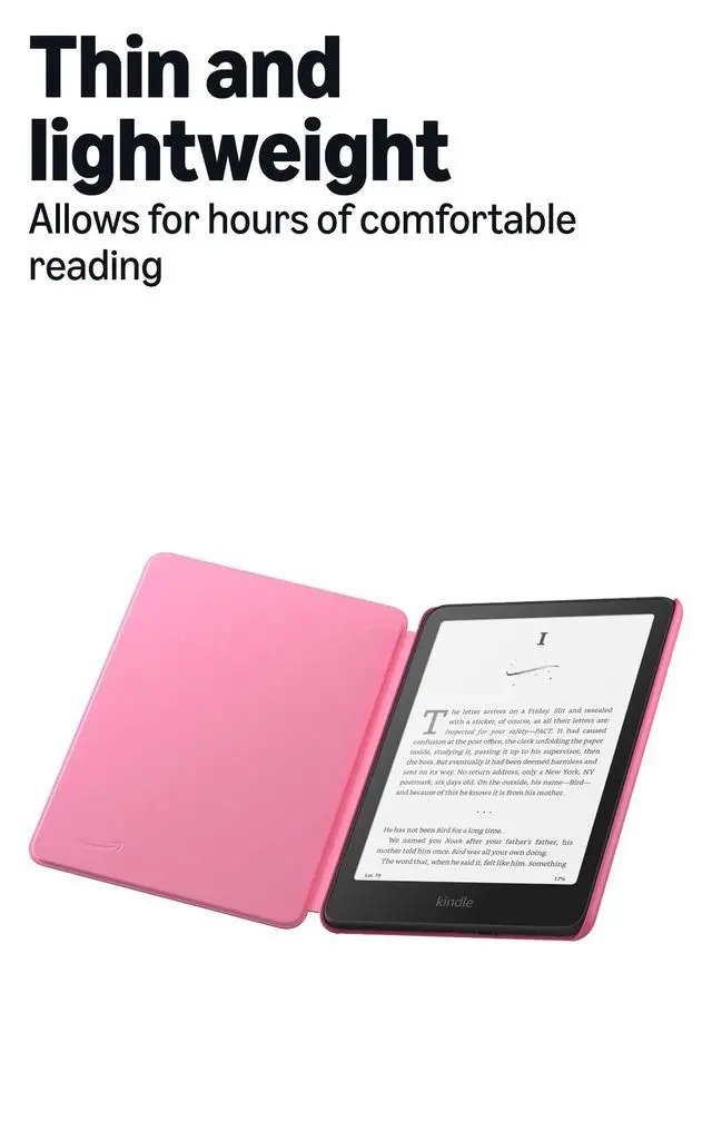 Alt view image 2 of 5 - Kindle Paperwhite and Kindle Colorsoft Case, Lightweight and Water-Safe, Foldable Protective Cover - Fabric
