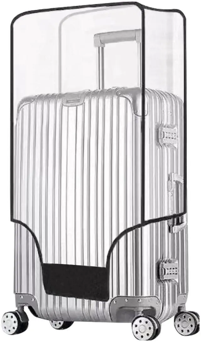 Main image of Clear Suitcase Cover - 20 24 26 28 30 Inch Waterproof PVC Suitcase Cover - Transparent Travel Suitcase Wrap - Protective Cover Case for Wheeled Luggage (30-Inch)