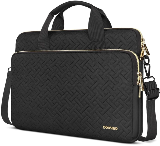 Alt view image 3 of 7 - 15.6 inch Laptop Case Sleeve Protective Cover Compatible with MacBook Pro 16 M4 M3 M2/Pro Max,15.6-16 inch HP Dell ASUS Lenovo Chromebook,Waterproof Computer Bag with Shoulder Strap,Black