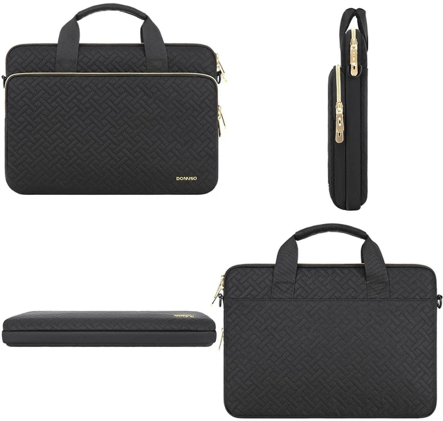 Alt view image 4 of 7 - 15.6 inch Laptop Case Sleeve Protective Cover Compatible with MacBook Pro 16 M4 M3 M2/Pro Max,15.6-16 inch HP Dell ASUS Lenovo Chromebook,Waterproof Computer Bag with Shoulder Strap,Black