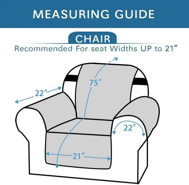Alt view image 2 of 6 - Reversible Chair Cover Water Resistant Chair Couch Cover for Living Room Machine Washable Furniture Cover with Elastic Strap for Dogs, Pets(Armchair, Desert Sage/Beige)