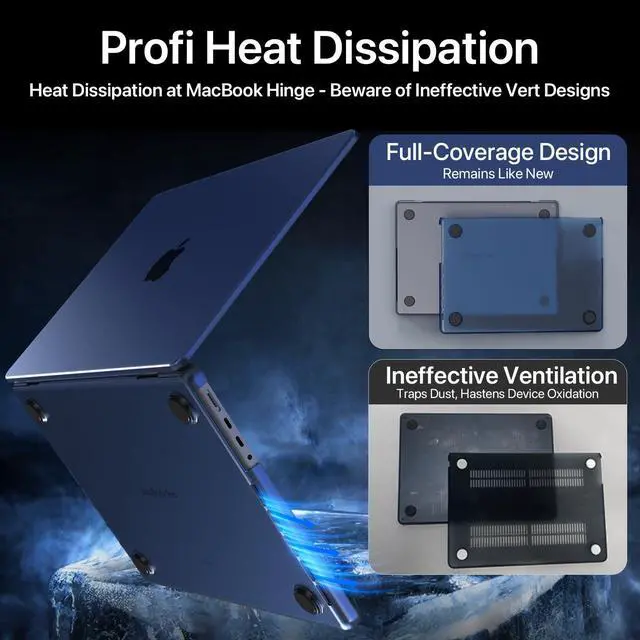 Alt view image 6 of 7 - for MacBook Pro 14 inch Case M5 M4 M3 M2 M1 Pro/Max 2026-2021 Cover