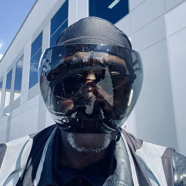 Alt view image 3 of 7 - Full Cover Face Visor Protective Glasses Mirror Shield Sunglasses Anti Fog B2781