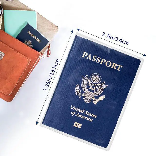 Alt view image 2 of 7 - Waterproof Clear PVC Passport Cover Holder Case Protector ID Card