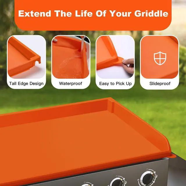 Alt view image 6 of 7 - 36 Inch Silicone Griddle Cover for Blackstone