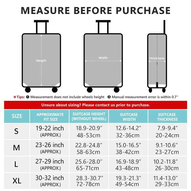 Alt view image 5 of 7 - Luggage Covers For Suitcase Tsa Approved Suitcase Cover Protector