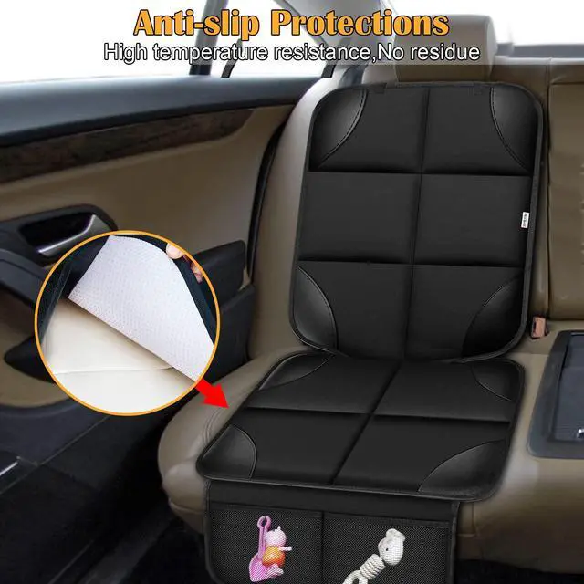 Alt view image 2 of 7 - Car Seat Protector for Child Car SeatNon-Slip Backing No Imprints