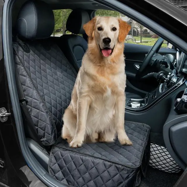 Alt view image 3 of 7 - Waterproof Front Seat Car Cover 2 Pack, Full Protection