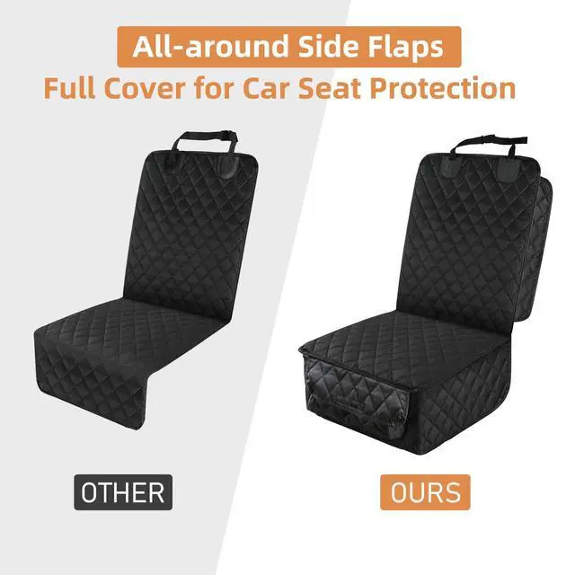 Alt view image 4 of 7 - Waterproof Front Seat Car Cover 2 Pack, Full Protection