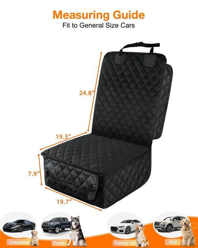 Alt view image 5 of 7 - Waterproof Front Seat Car Cover 2 Pack, Full Protection