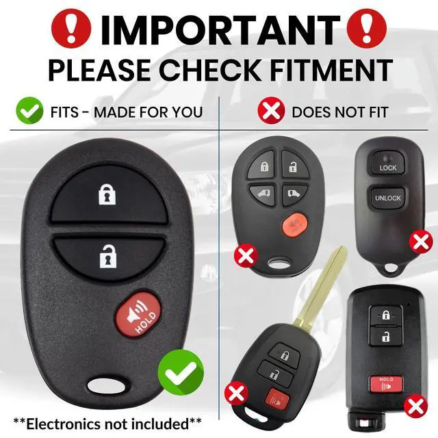 Alt view image 2 of 7 - for Toyota Key Fob Cover with Built-in Bottle Opener - Rugged Protective Shell for Tundra (2007-2017) & Tacoma (2005-2015) - Enhanced Grip & Durability - Key Fob Replacement Shell - Custom Colors