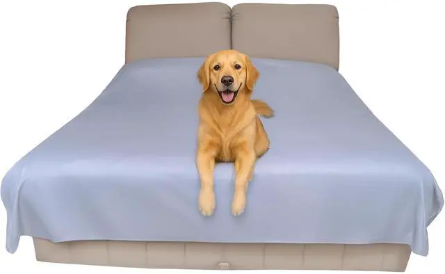 Main image of Thin Reversible Waterproof Protective Cover or Liner for Bed or Couch (Twin Size, 90 x 55 inch), for Dogs and Cats, Babies; Incontinence, Dirt, Drool