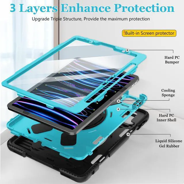 Alt view image 6 of 7 - Case for iPad Pro 11 4th/ 3rd/ 2nd (2022/2021/ 2020/2018)
